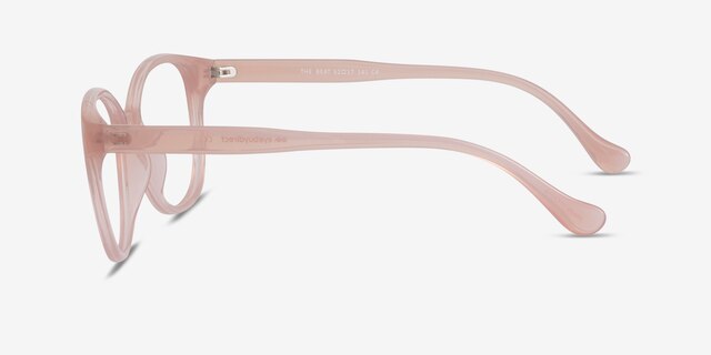 The Beat Pink PlasticEyeglass Frames from EyeBuyDirect, Side View