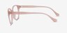 The Beat Pink PlasticEyeglass Frames from EyeBuyDirect, Side View