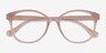 The Beat Pink PlasticEyeglass Frames from EyeBuyDirect, Closed View