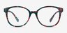 The Beat Floral PlasticEyeglass Frames from EyeBuyDirect, Front View