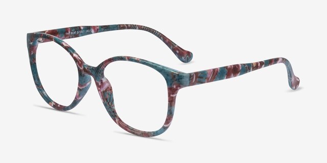 The Beat Floral PlasticEyeglass Frames from EyeBuyDirect, Angle View