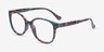 The Beat Floral PlasticEyeglass Frames from EyeBuyDirect, Angle View