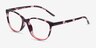 Release Fleuries PlastiqueMontures de lunettes de vue d'EyeBuyDirect, Vue d'Angle