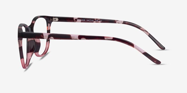 Release Fleuries PlastiqueMontures de lunettes de vue d'EyeBuyDirect, Vue de Côté