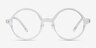 Years Clear PlasticEyeglass Frames from EyeBuyDirect, Front View