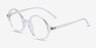 Years Clear PlasticEyeglass Frames from EyeBuyDirect, Angle View