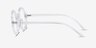 Years Clear PlasticEyeglass Frames from EyeBuyDirect, Side View