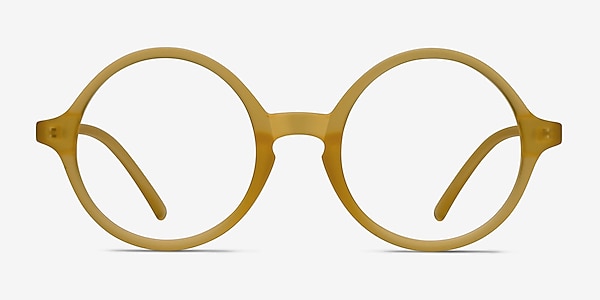 Years Frosted Yellow Plastic Eyeglass Frames