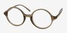 Years Gray Clear PlasticEyeglass Frames from EyeBuyDirect, Angle View