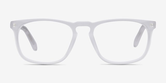 Rhode Island Matte Clear AcetateEyeglass Frames from EyeBuyDirect, Front View
