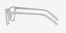 Rhode Island Matte Clear AcetateEyeglass Frames from EyeBuyDirect, Side View
