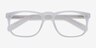 Rhode Island Matte Clear AcetateEyeglass Frames from EyeBuyDirect, Closed View