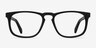 Rhode Island Matte Black AcetateEyeglass Frames from EyeBuyDirect, Front View