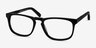 Rhode Island Matte Black AcetateEyeglass Frames from EyeBuyDirect, Angle View