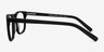 Rhode Island Matte Black AcetateEyeglass Frames from EyeBuyDirect, Side View