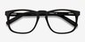 Rhode Island Matte Black AcetateEyeglass Frames from EyeBuyDirect, Closed View