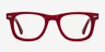 Blizzard Raspberry AcetateEyeglass Frames from EyeBuyDirect, Front View