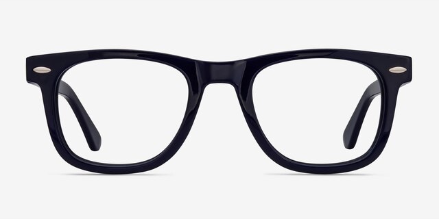 Blizzard Navy AcetateEyeglass Frames from EyeBuyDirect, Front View
