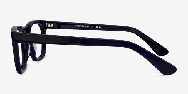 Blizzard Navy AcetateEyeglass Frames from EyeBuyDirect, Side View