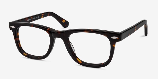 Blizzard Dark Tortoise AcetateEyeglass Frames from EyeBuyDirect, Angle View