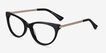 Her Black Acetate, MetalEyeglass Frames from EyeBuyDirect, Angle View