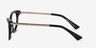 Her Black Acetate-metalEyeglass Frames from EyeBuyDirect, Side View