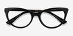 Her Black Acetate, MetalEyeglass Frames from EyeBuyDirect, Closed View