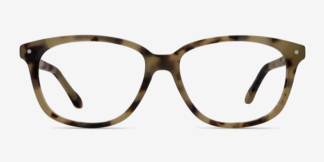 Escape Matte Tortoise AcétateMontures de lunettes de vue d'EyeBuyDirect, Vue de Face