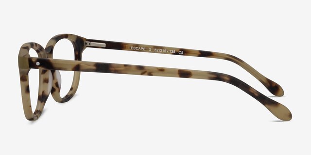 Escape Matte Tortoise AcétateMontures de lunettes de vue d'EyeBuyDirect, Vue de Côté