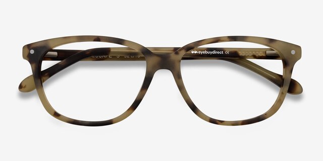 Escape Matte Tortoise AcétateMontures de lunettes de vue d'EyeBuyDirect, Vue Rapprochée