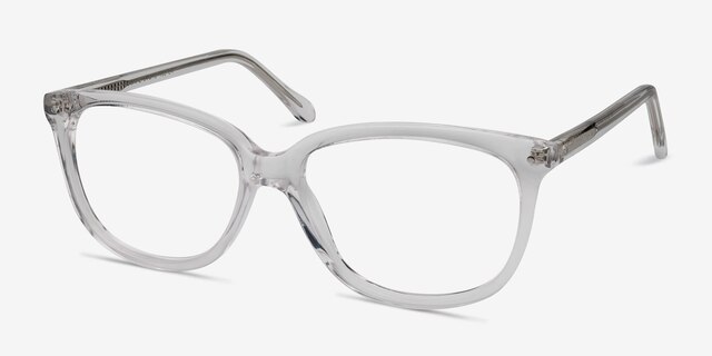 Escape Clear AcetateEyeglass Frames from EyeBuyDirect, Angle View