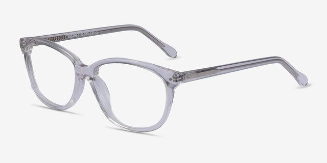 Escape Clear AcetateEyeglass Frames from EyeBuyDirect, Angle View