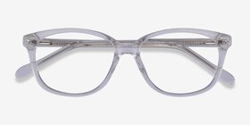 Escape Transparent Acétate Montures de lunettes de vue d'EyeBuyDirect, Vue Rapprochée