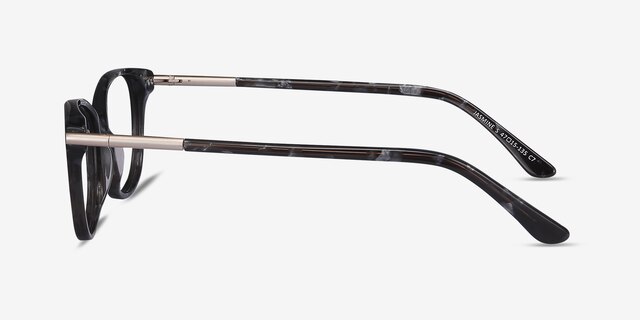 Jasmine Gray Floral AcetateEyeglass Frames from EyeBuyDirect, Side View