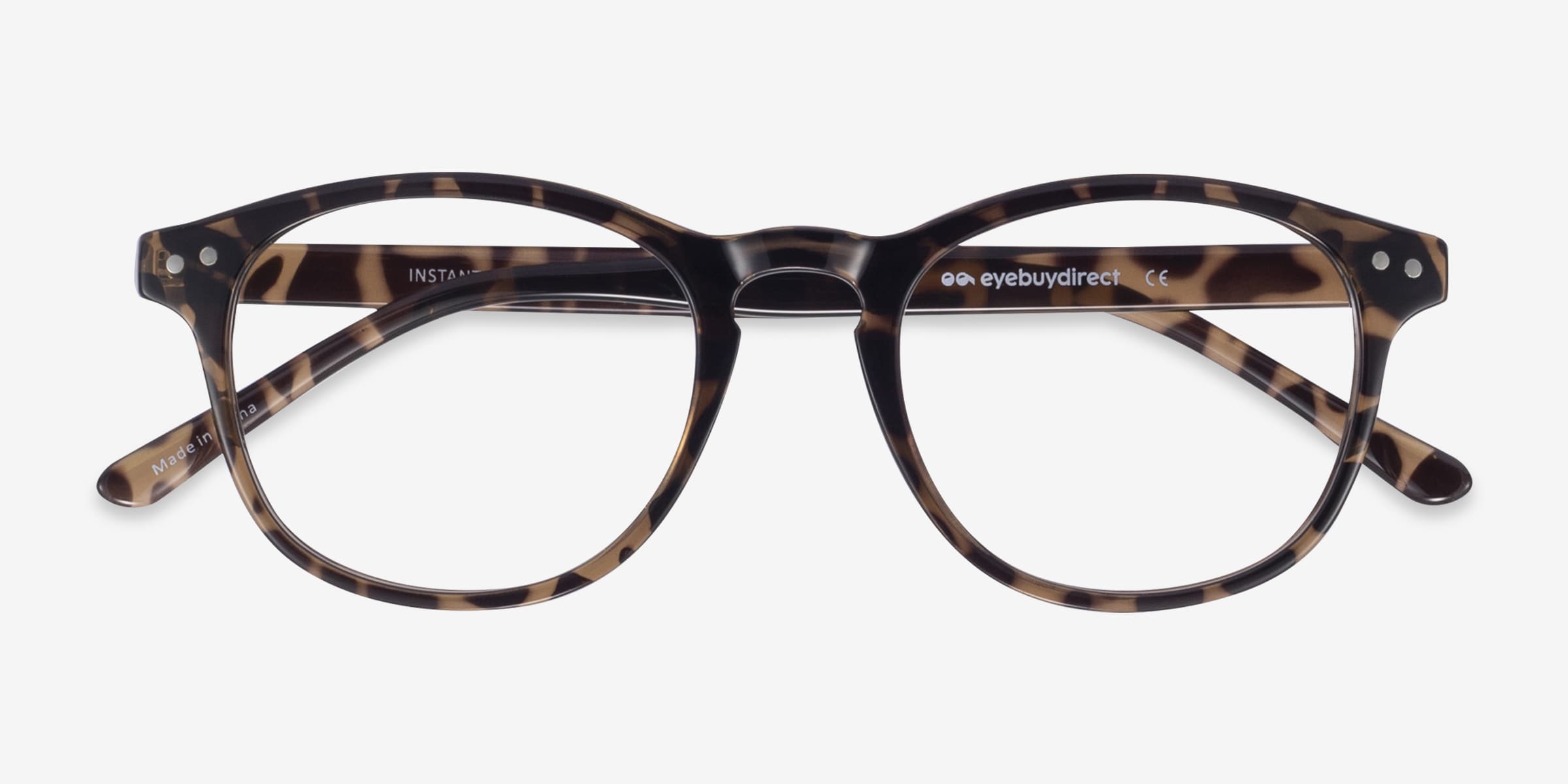 Instant Crush Round Leopard Glasses for Women | Eyebuydirect display picture 2