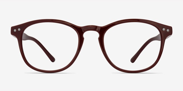 Instant Crush Red PlasticEyeglass Frames from EyeBuyDirect, Front View