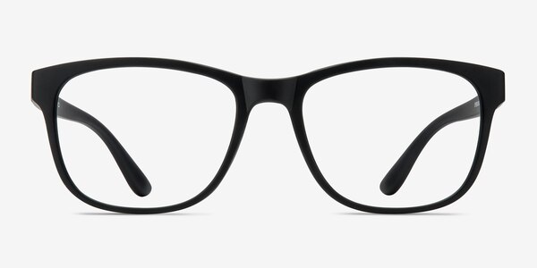 Milo Matte Black Plastic Eyeglass Frames