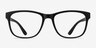 Milo Matte Black PlasticEyeglass Frames from EyeBuyDirect, Front View