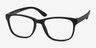 Milo Matte Black PlasticEyeglass Frames from EyeBuyDirect, Angle View