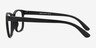 Milo Matte Black PlasticEyeglass Frames from EyeBuyDirect, Side View