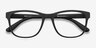 Milo Matte Black PlasticEyeglass Frames from EyeBuyDirect, Closed View