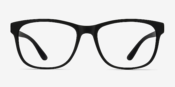 Milo Matte Black Plastic Eyeglass Frames