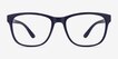 Milo Matte Navy PlasticEyeglass Frames from EyeBuyDirect, Front View