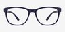 Milo Matte Navy PlasticEyeglass Frames from EyeBuyDirect, Front View