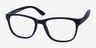 Milo Matte Navy PlasticEyeglass Frames from EyeBuyDirect, Angle View