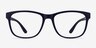 Milo Matte Navy PlasticEyeglass Frames from EyeBuyDirect, Front View