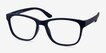 Milo Matte Navy PlasticEyeglass Frames from EyeBuyDirect, Angle View
