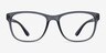 Milo Matte Gray PlasticEyeglass Frames from EyeBuyDirect, Front View