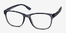 Milo Matte Gray PlasticEyeglass Frames from EyeBuyDirect, Angle View