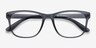 Milo Matte Gray PlasticEyeglass Frames from EyeBuyDirect, Closed View